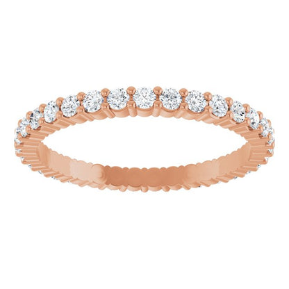 5/8 CTW Lab-Grown Diamond Eternity Band, 1.7 mm, Shared-Prong