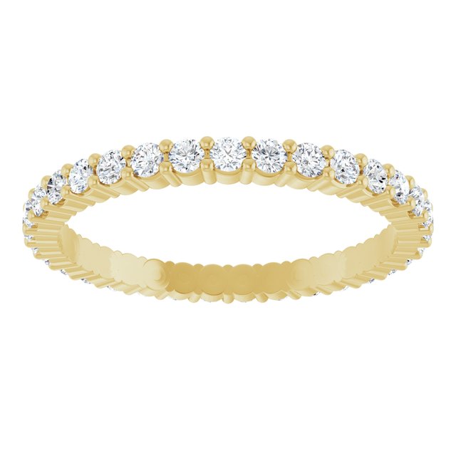 5/8 CTW Lab-Grown Diamond Eternity Band, 1.7 mm, Shared-Prong