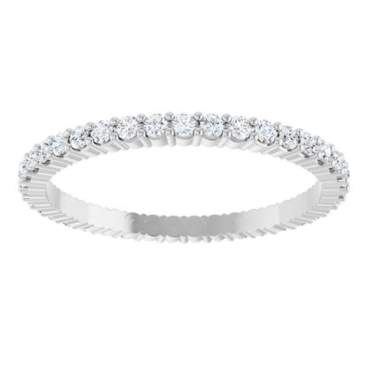 5/8 CTW Lab-Grown Diamond Eternity Band, 1.7 mm