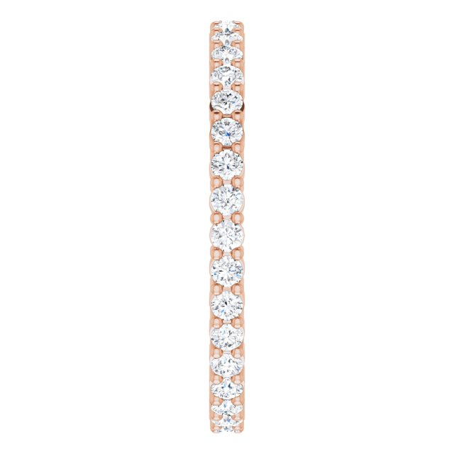 3/4 CTW Lab-Grown Diamond Eternity Band, 2.2 mm, Shared-Prong