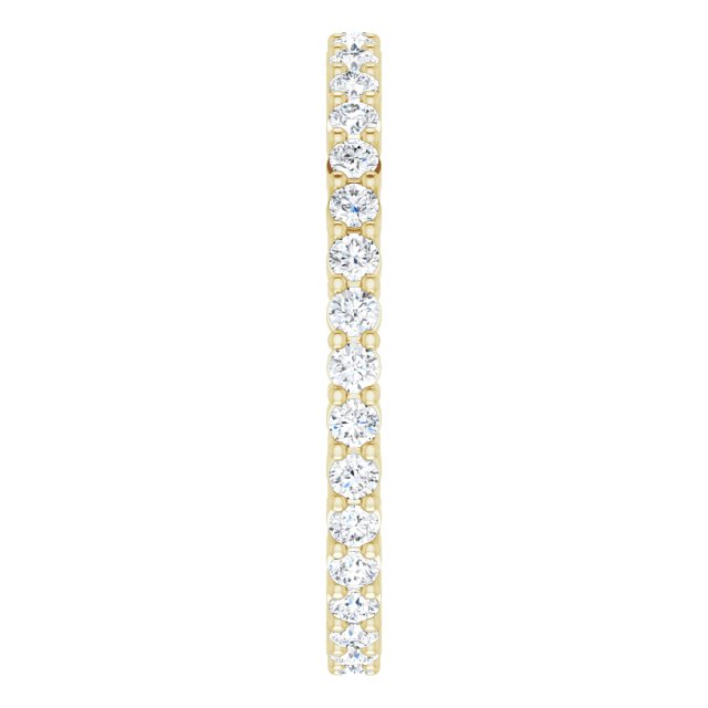 3/4 CTW Lab-Grown Diamond Eternity Band, 2.2 mm, Shared-Prong