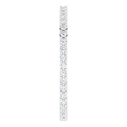 3/8 CTW Lab-Grown Diamond Eternity Band, Shared-Prong
