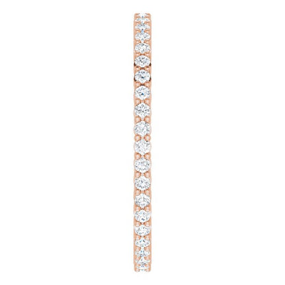 3/8 CTW Lab-Grown Diamond Eternity Band, Shared-Prong