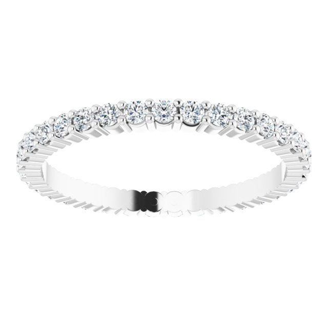 3/4 CTW Lab-Grown Diamond Eternity Band, 2.2 mm, Shared-Prong