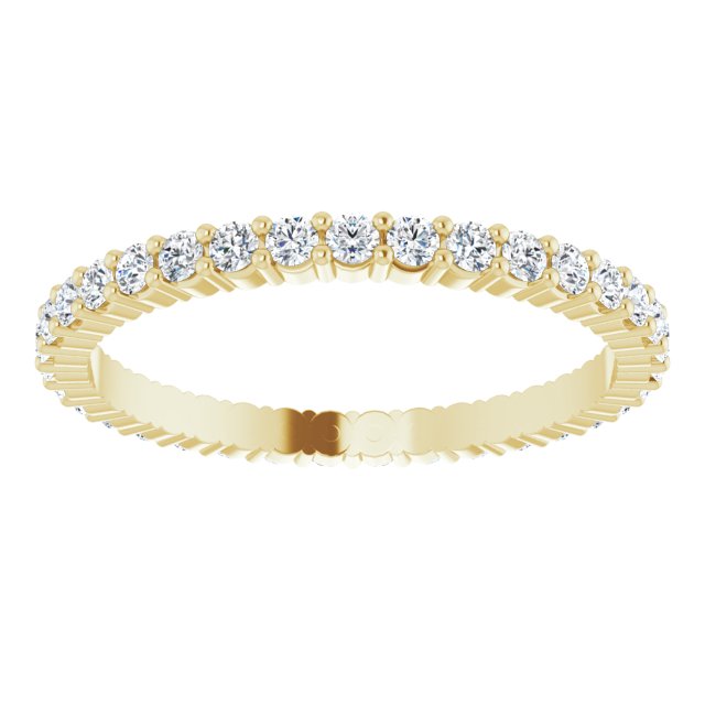 3/4 CTW Lab-Grown Diamond Eternity Band, 2.2 mm, Shared-Prong