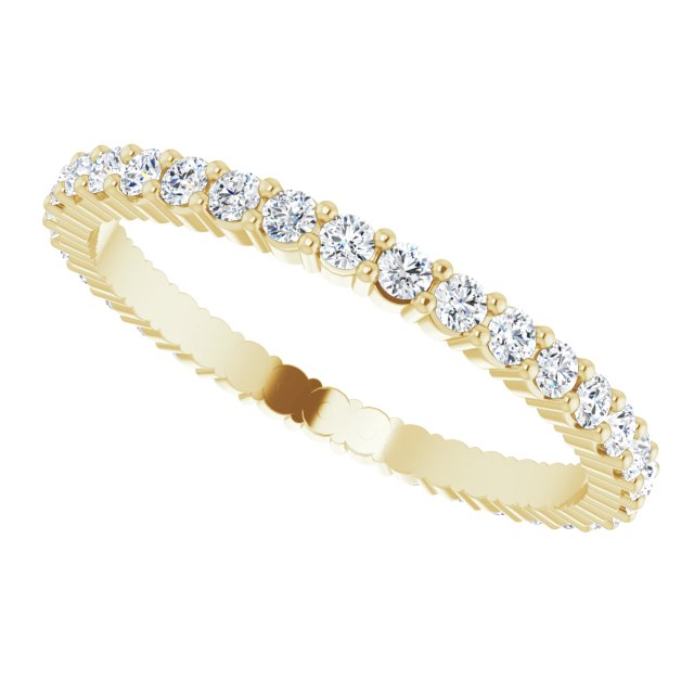 3/4 CTW Lab-Grown Diamond Eternity Band, 2.2 mm, Shared-Prong
