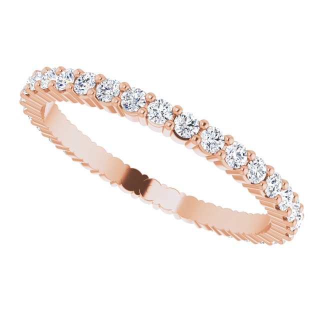 3/4 CTW Lab-Grown Diamond Eternity Band, 2.2 mm, Shared-Prong