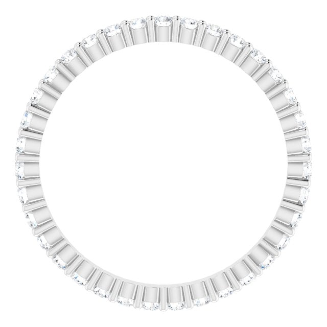 3/4 CTW Lab-Grown Diamond Eternity Band, 2.2 mm, Shared-Prong