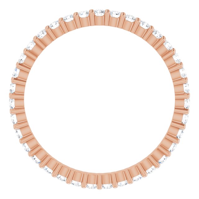 3/4 CTW Lab-Grown Diamond Eternity Band, 2.2 mm, Shared-Prong