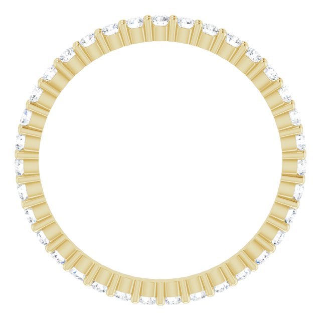3/4 CTW Lab-Grown Diamond Eternity Band, 2.2 mm, Shared-Prong