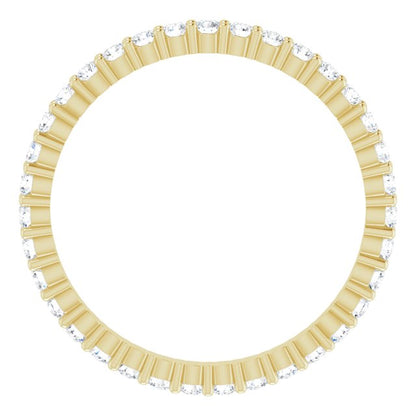 3/4 CTW Lab-Grown Diamond Eternity Band, 2.2 mm, Shared-Prong