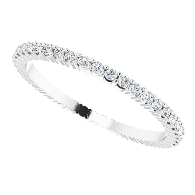 3/8 CTW Lab-Grown Diamond Eternity Band, Shared-Prong