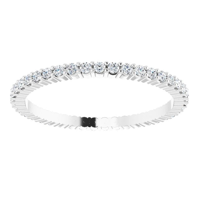 3/8 CTW Lab-Grown Diamond Eternity Band, Shared-Prong