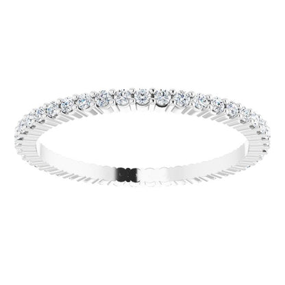 3/8 CTW Lab-Grown Diamond Eternity Band, Shared-Prong