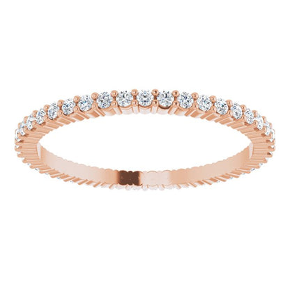 3/8 CTW Lab-Grown Diamond Eternity Band, Shared-Prong