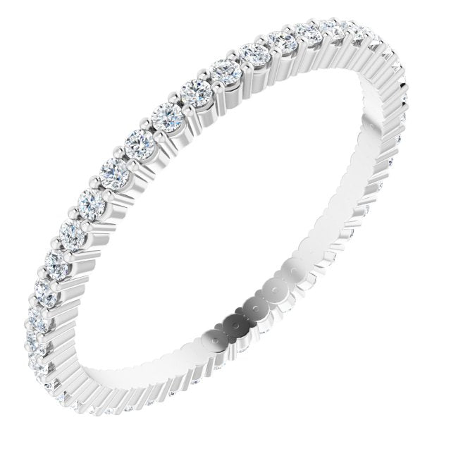 3/8 CTW Lab-Grown Diamond Eternity Band, Shared-Prong