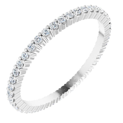 3/8 CTW Lab-Grown Diamond Eternity Band, Shared-Prong