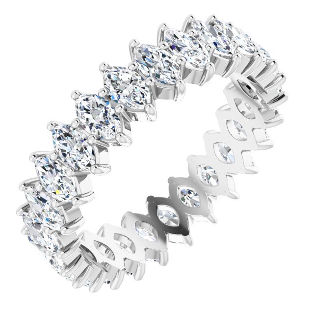 3 1/4 CTW Natural Diamond Eternity Band, 5.5 mm