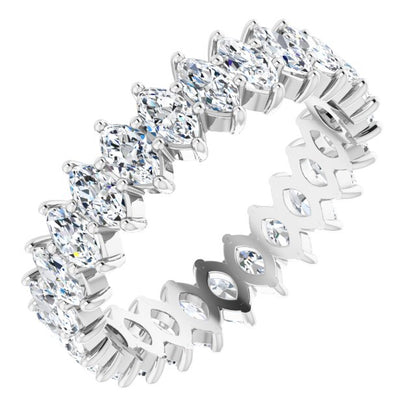 3 1/4 CTW Natural Diamond Eternity Band, 5.5 mm