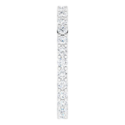 9/10 CTW Lab-Grown Diamond Eternity Band, 2.2 mm