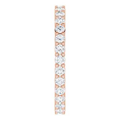 9/10 CTW Lab-Grown Diamond Eternity Band, 2.2 mm