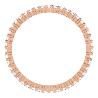 3/8 CTW Lab-Grown Diamond Eternity Band, Shared-Prong