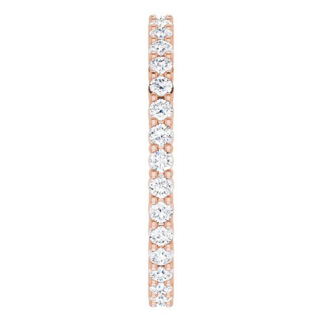 7/8 CTW Lab-Grown Diamond Eternity Band, 2.2 mm, Shared-Prong