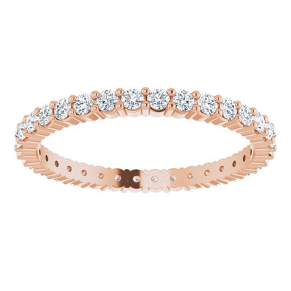 7/8 CTW Lab-Grown Diamond Eternity Band, 2.2 mm, Shared-Prong