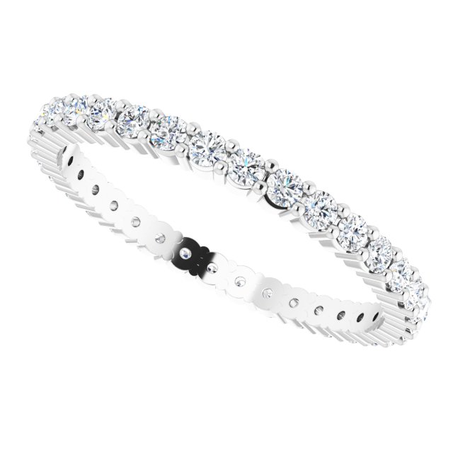 7/8 CTW Lab-Grown Diamond Eternity Band, 2.2 mm, Shared-Prong