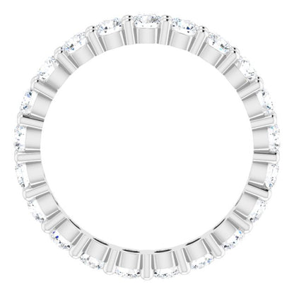 2 1/5 CTW Lab-Grown Diamond Eternity Band, 3.19 mm