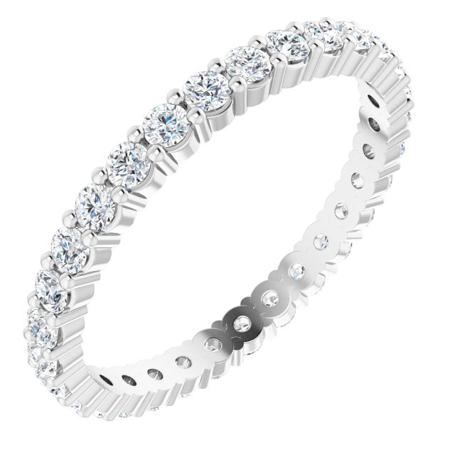 9/10 CTW Lab-Grown Diamond Eternity Band, 2.2 mm