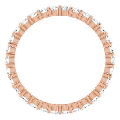 9/10 CTW Lab-Grown Diamond Eternity Band, 2.2 mm