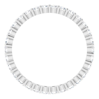 9/10 CTW Lab-Grown Diamond Eternity Band, 2.2 mm