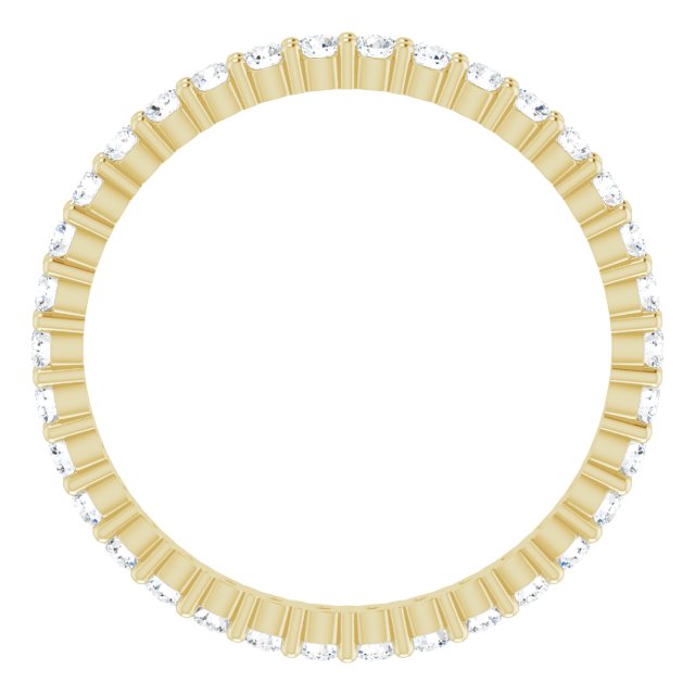 7/8 CTW Lab-Grown Diamond Eternity Band, 2.2 mm, Shared-Prong