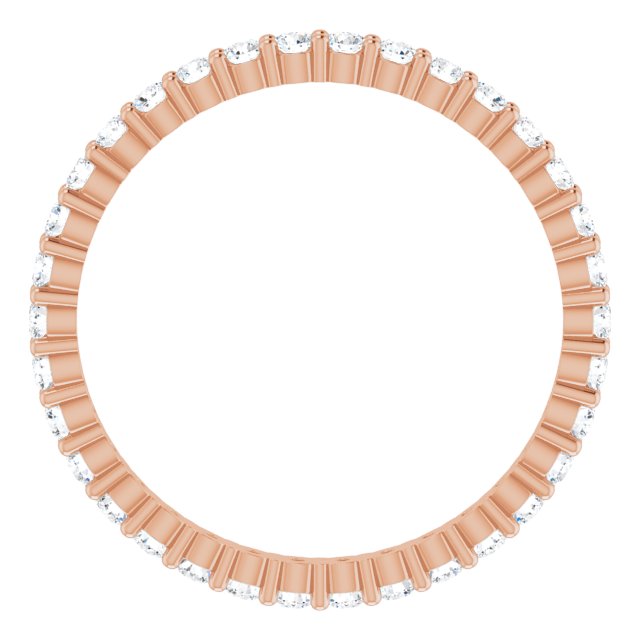 7/8 CTW Lab-Grown Diamond Eternity Band, 2.2 mm, Shared-Prong
