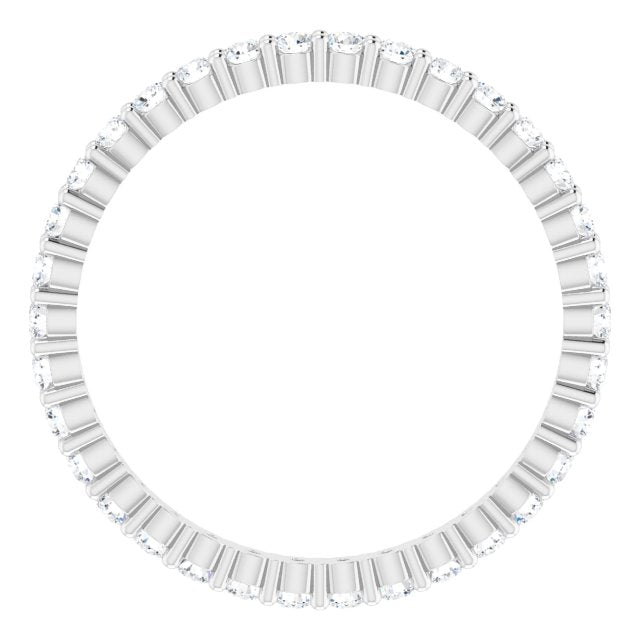 7/8 CTW Lab-Grown Diamond Eternity Band, 2.2 mm, Shared-Prong