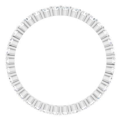 7/8 CTW Lab-Grown Diamond Eternity Band, 2.2 mm, Shared-Prong