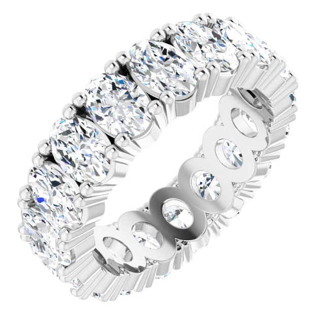 6 3/4 CTW Lab-Grown Diamond Eternity Band, 6.19 mm