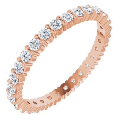 9/10 CTW Lab-Grown Diamond Eternity Band, 2.2 mm