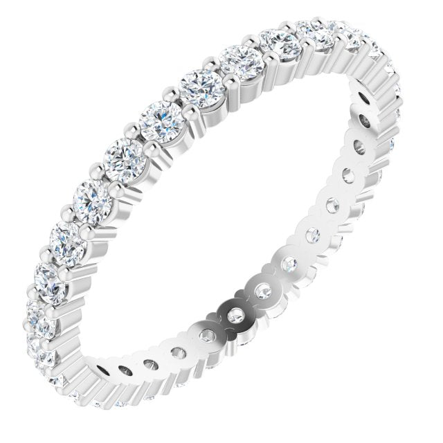 9/10 CTW Lab-Grown Diamond Eternity Band, 2.2 mm