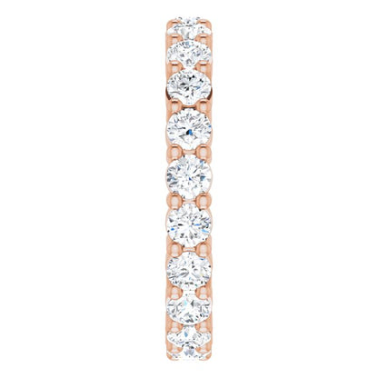2 1/5 CTW Lab-Grown Diamond Eternity Band, 3.19 mm