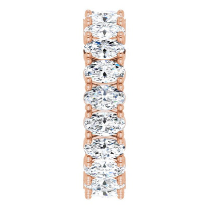 5 1/4 CTW Natural Diamond Eternity Band, 5.19 mm