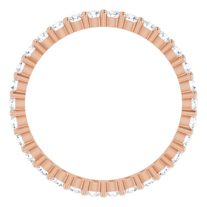 9/10 CTW Lab-Grown Diamond Eternity Band, 2.2 mm