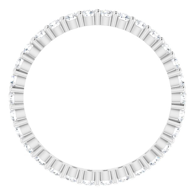 9/10 CTW Lab-Grown Diamond Eternity Band, 2.2 mm