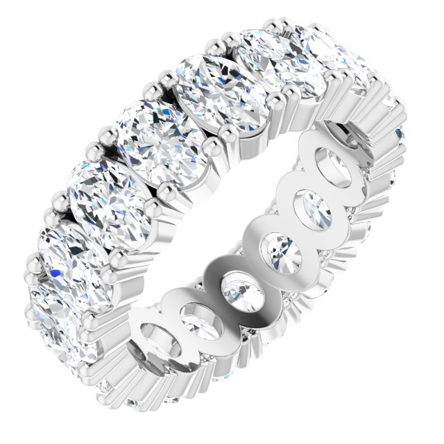 6 1/3 CTW Natural Diamond Eternity Band, 6.19 mm