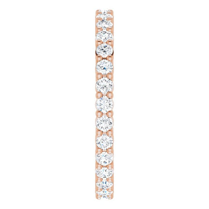 9/10 CTW Lab-Grown Diamond Eternity Band, 2.2 mm