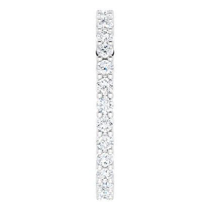 9/10 CTW Lab-Grown Diamond Eternity Band, 2.2 mm