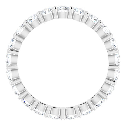 2 1/5 CTW Lab-Grown Diamond Eternity Band, 3.19 mm