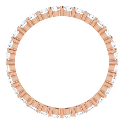 1 1/8 CTW Natural Diamond Eternity Band, 2.48 mm