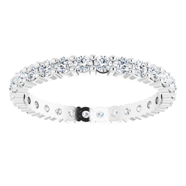 1 1/8 CTW Natural Diamond Eternity Band, 2.48 mm